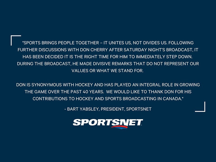 Don Cherry fired by Sportsnet