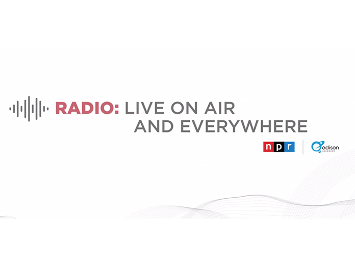Radio still highly engaging its core audience, according to new Edison Research/NPR data
