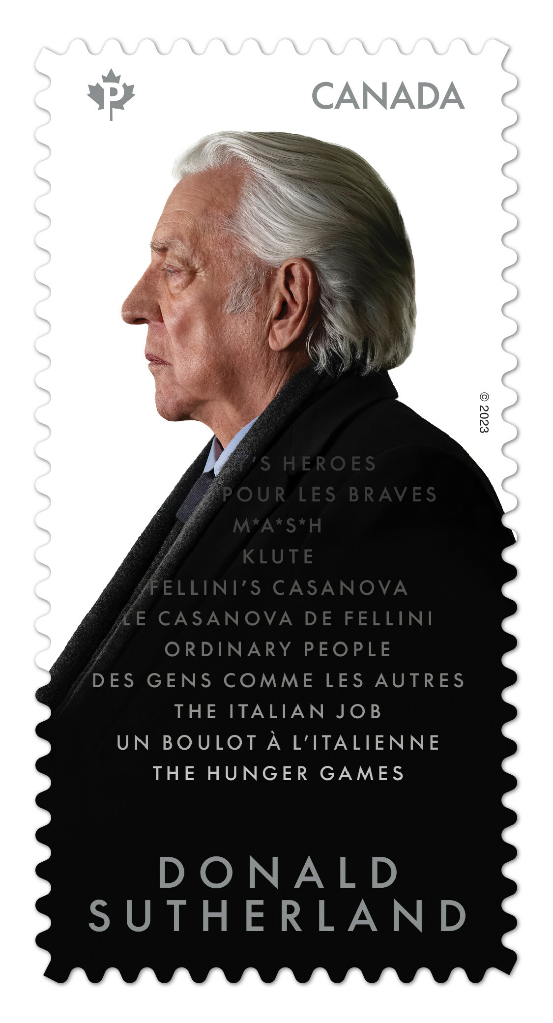 Actor Donald Sutherland face of new Canada Post stamp Broadcast Dialogue