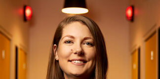 Sharon Taylor, Chief Revenue Officer at Triton Digital, discussing podcast advertising and measurement trends.