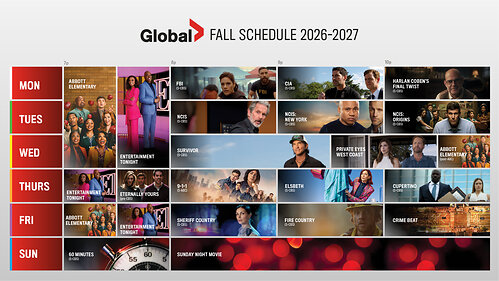 Global fall 2026 premiere dates